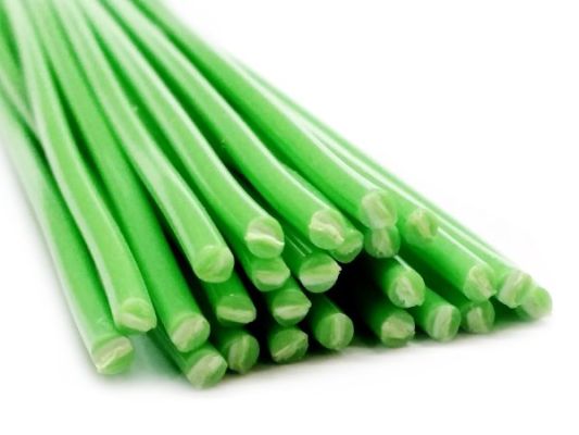 Plastique baguettes de soudure ABS 3mm Ronde Vert 25 Barres
